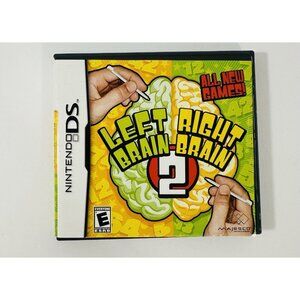 Left Brain Right Brain 2 Game Nintendo DS  w/ Case & Instruction Booklet Rated E